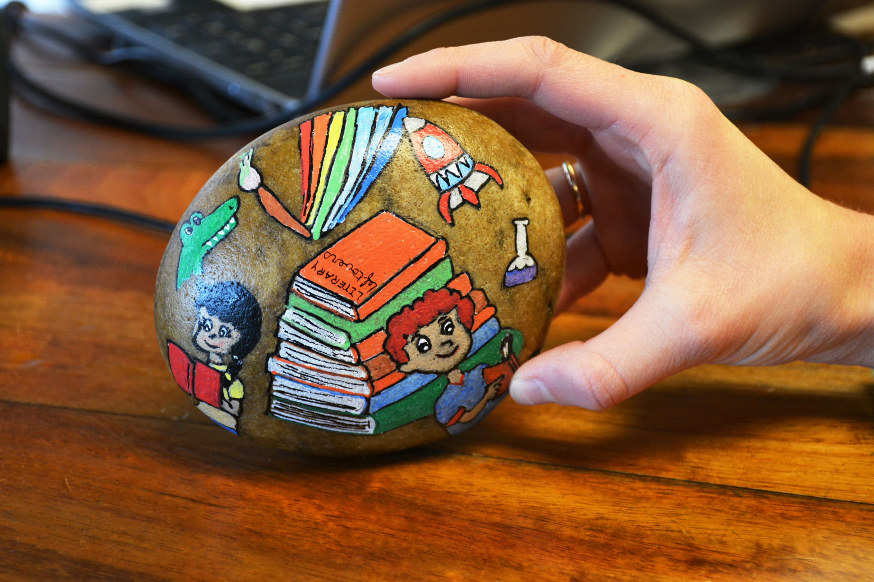 Painted rock